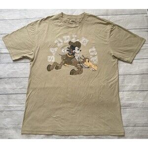 Disney Mickey Mouse Saddle Up Graphic T Shirt Size 2XLT Big Talk Rare Graphic